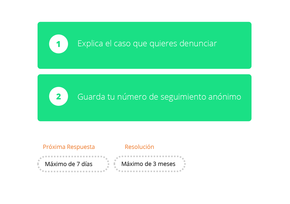 Pasos del proceso de denuncia ? plazos de respuesta y seguimiento del caso